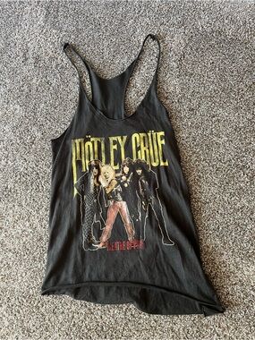 Black Graphic Racerback Tank Top